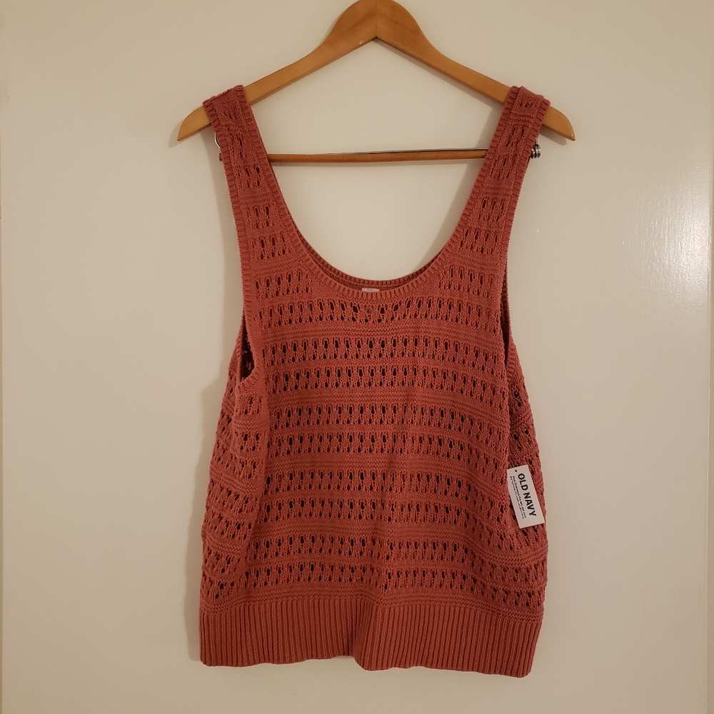 ⚡LAST CHANCE ⚡Old Navy Mauve Crochet Top